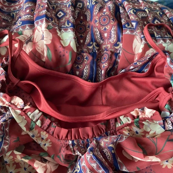 Julia Jordan High Neck Tie Belt Long Sleeve Dress, size 14
